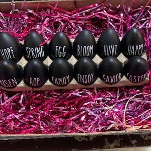 12 Rae Dunn Inspired Black eggs
